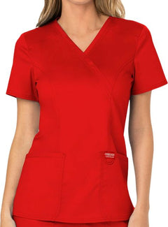 Womens Red Revolution Scrub Top - ONLINE ONLY