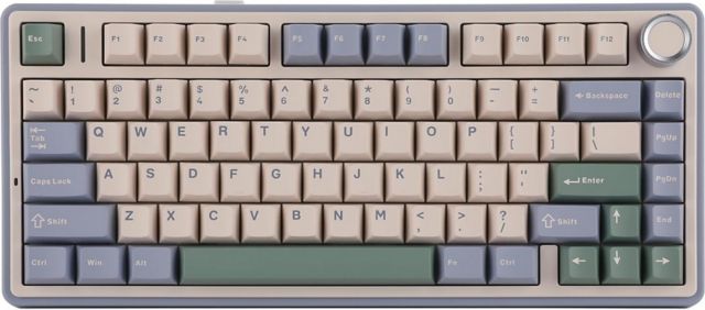 Aula F75 75% Wireless Mechanical Gaming Keyboard -Green/Blue - ONLINE ONLY